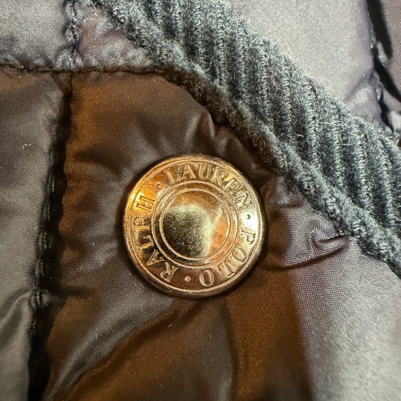 Polo Ralph Lauren Quilted Vest Women XXS Navy Blue Snap Front Preppy Equestrian - Picture 7 of 11